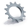 Miche 1/8 Integrated Fixed Track Sprocket, Matte Silver, 14t