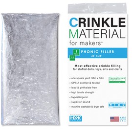 HYAKdesignsª Crinkle Paper Plastic Film | 1 Sq Yard - Commercial Grade Crinkle - Add Texture & Noise to Toys | Noise Making Crinkle Crinkle Paper, Crinkle Paper for Baby Toys, Crinkle Sound for Toys