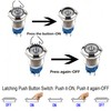Gebildet Pack of 2 16 mm Stainless Steel Latching Push