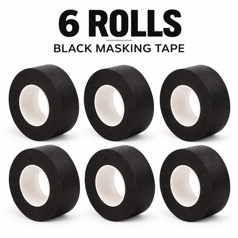 Black Masking Tape for Painting & DIY Crafts – Easy-Tear