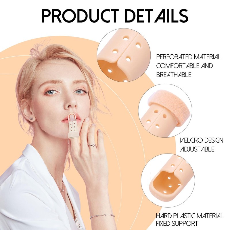 Kecartu Plastic Finger Splints,5-Size Pack