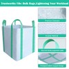 1 Pack FIBC Bulk Bag,2 Ton Bag,35"L x 35"W x