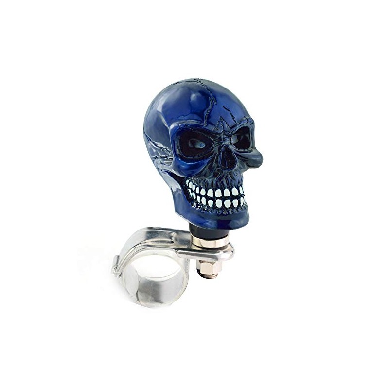 Thruifo Skull Car Grip Knob Steering Wheel Suicide Spinner, Small