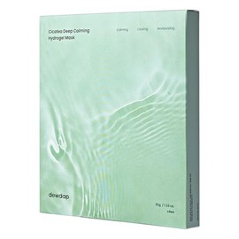 DEWDAP Cicatea Deep Calming Hydrogel Mask, Pore Minimizing with Centella Asiatica, Hydrating Face Mask for All Skin Types, Korean Skincare (35g x 4ea)