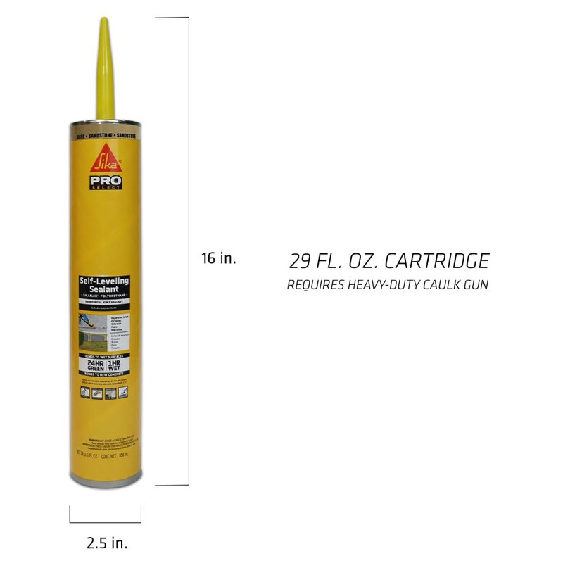 SIKA Sikaflex Self Leveling Sealant, Sandstone, 29 fl oz fL,