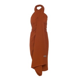 KNIT FACTORY - Liv Pareo/XL Scarf - Beach Towel, XXL Scarf and Pareo in One - Multifunctional Muslin Scarf - Summer Towel Dress - Women's Pareo Made of 100% Organic Cotton, earth