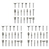 Stone Carving Set Diamond Burr Bits,60PCS Polishing Kits Rotary Tools