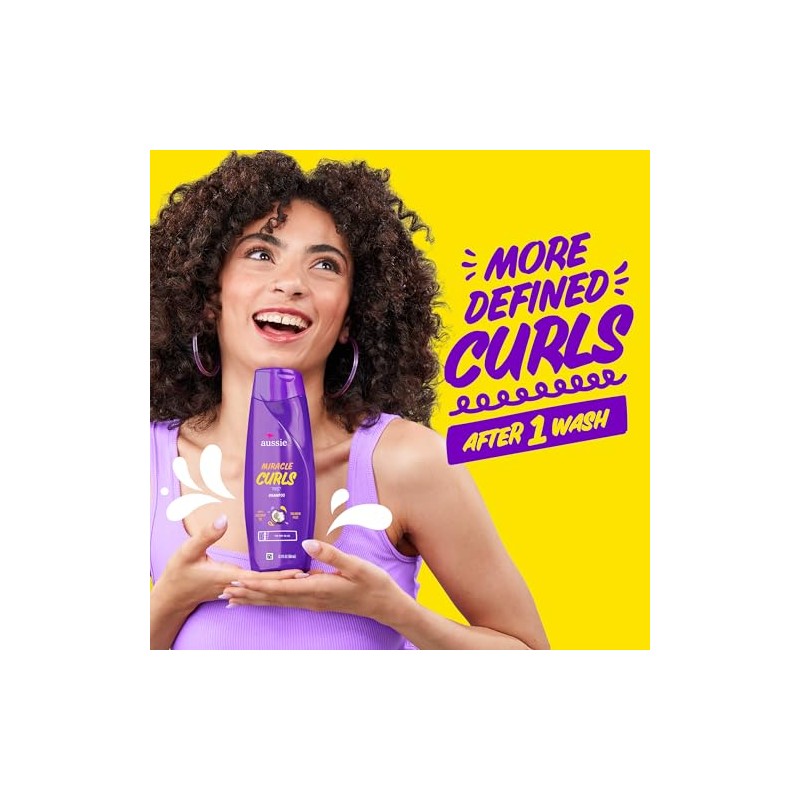 Aussie Shampoo Miracle Curls, 12.1 Ounce