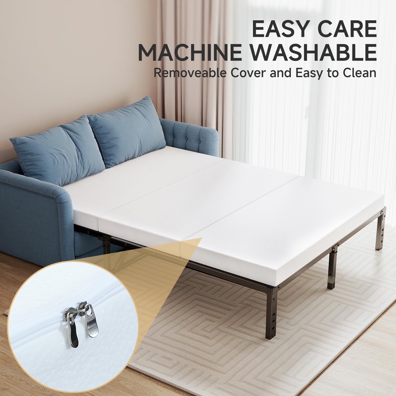 LILYPELLE Sofa Bed Mattress Replacement 4 Inch - Memory Foam