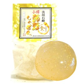 Konnyaku Shabon, Okeu Konnyaku Shabon, Rijirushi Kombu, Gold (3.5 oz (100 g), Face Washing Soap, Hyaluronic Acid Formulated (No Additive/Glute/Gold Foil & Glute) for Dry Skin, For Sensitive Skin