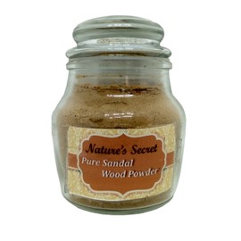 Nature's Secret Pure Sandal Wood Powder with Glass Jar packing, 50g