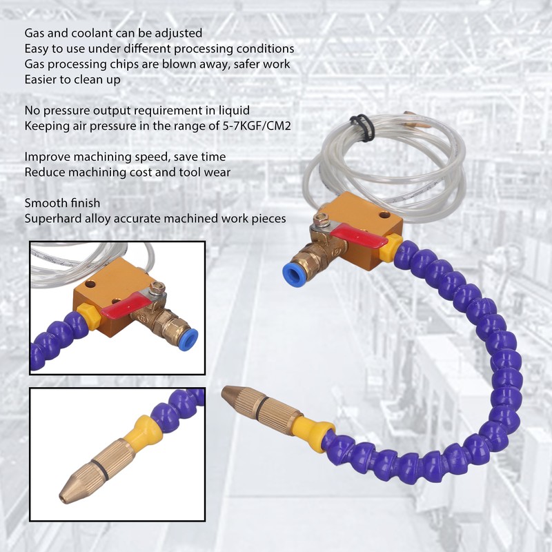 Mist Coolant Lubrication Spray System Kit Metal Cutting Engraving Cooling