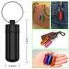 Small Portable Pill Case with Keychain(10 Pack), Urekt Waterproof Aluminum