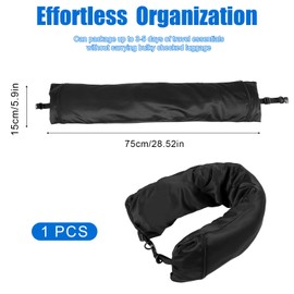 NQEUEPN Rectangular Stuffed Travel Pillow for Filling, 75 x 15 cm Neck Pillow Travel with 2 Adjustable Straps Travel Utensils for Going Out in the Car or Plane, No Pillow Filler