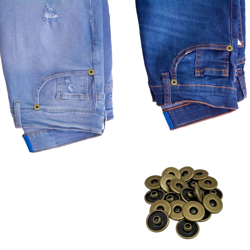 Trimming Shop Denim Rivets Jeans Decorative Brass Hat Studs Replacement