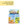Beyond Happy High Definition 100% Cotton Yorkshire Landmarks Tea Towel