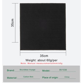 Boundless Voyage Carbon Fire Blanket, Felt Welding Blanket Flame Retardant Up to 1472°F for Grill Stove Soldering Protection(BV1038-1pcs)