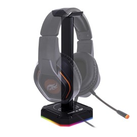 TECHZONE Immortal Gaming Base Soporte para Audfonos Gamer con Luz RGB                                                                                 
