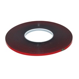 AES Industries 737 Premium Double Face Automotive Attachment Tape - 1/4" x 60' - Red Liner