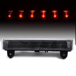 G-PLUS LED Third Brake Cargo Light Compatible With 2000-06 Chevy Suburban Tahoe GMC Yukon(ONLY For Liftgate Rear Doors),3RD Stop Tail Lamps (LED Strip Chrome Housing Smoky Lens)