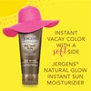 Jergens Natural Glow Instant Sun Tanning Moisturizer + Bronzer, Lightweight