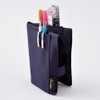LIHITLAB Slim Pen Case, 7.5 x 4.3, Navy (A7585-11)