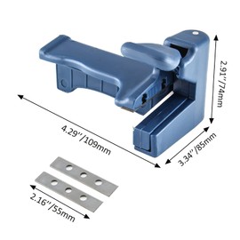 Luomorgo Handle Edge Trimmer, Mini Plastic PVC Plywood Melamine Wood Veneer Double Edge Band Cutter, Manual Trimming Woodworking Tool