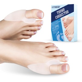 6 Stück transparent Hallux Valgus Korrektur,Großzehe Hallux Valgus Korrektur Silikon,Toe Separator,Universalgröße,lindert Fußschmerzen durch Reibung, Reiben und Druck,Schmerzlinderung, Unisex