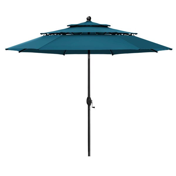HERA'S PALACE 10 FT Patio Umbrella 3 Tiers Outdoor Large