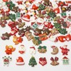 Baiinjiene 100 Pieces Christmas Resin Charms Set for Craft, Slime,