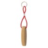 MIBANDERA Floating Keychain Natural Cork with Polyester Cord and Metal