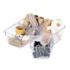 LIVIVO Drawer Desk Organiser Made From Clear Plastic Storage Box