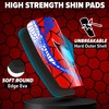 SAGA SPORTS Unbreakable Spider shin Guards Soccer Kids Includes Sleeves