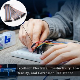 120pcs Multicolored Dupont Wire Set: 40pin Male to Female, 40pin Male to Male & 40pin Female to Female Breadboard Ribbon Cables Compatible with Arduino Projects