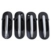 ApplianPar Front and Rear Exterior Door Handle with Chrome for