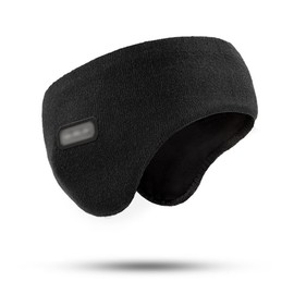 AiSi Men Winter Knitted Fleece Ear Warmers Full Cover Ear Muffs Warm Sport Headbands Running Yoga Skiing Riding Bike Ear Cover