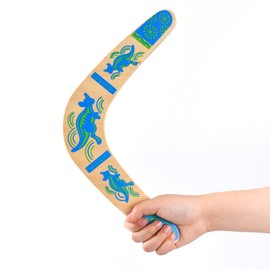 Wooden Boomerang Easy to Throw Flying Boomerang V Shaped Returning Boomerang for Children Girls Boys Kids Adults