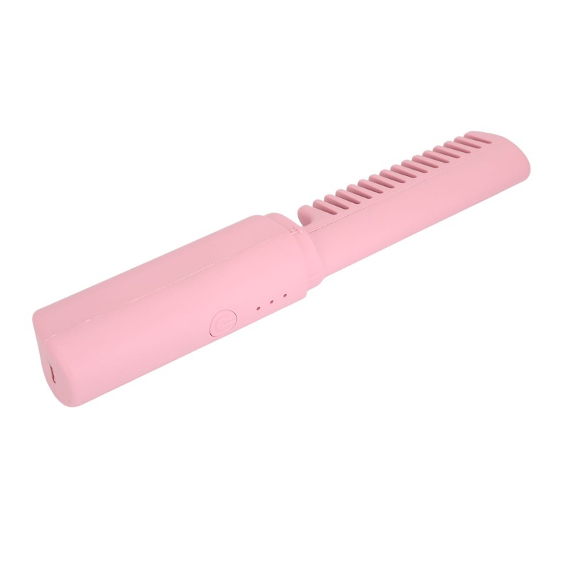 Cordless Hair Straightening Brush Prevent Damage USB Rechargeable Hair Straightener
