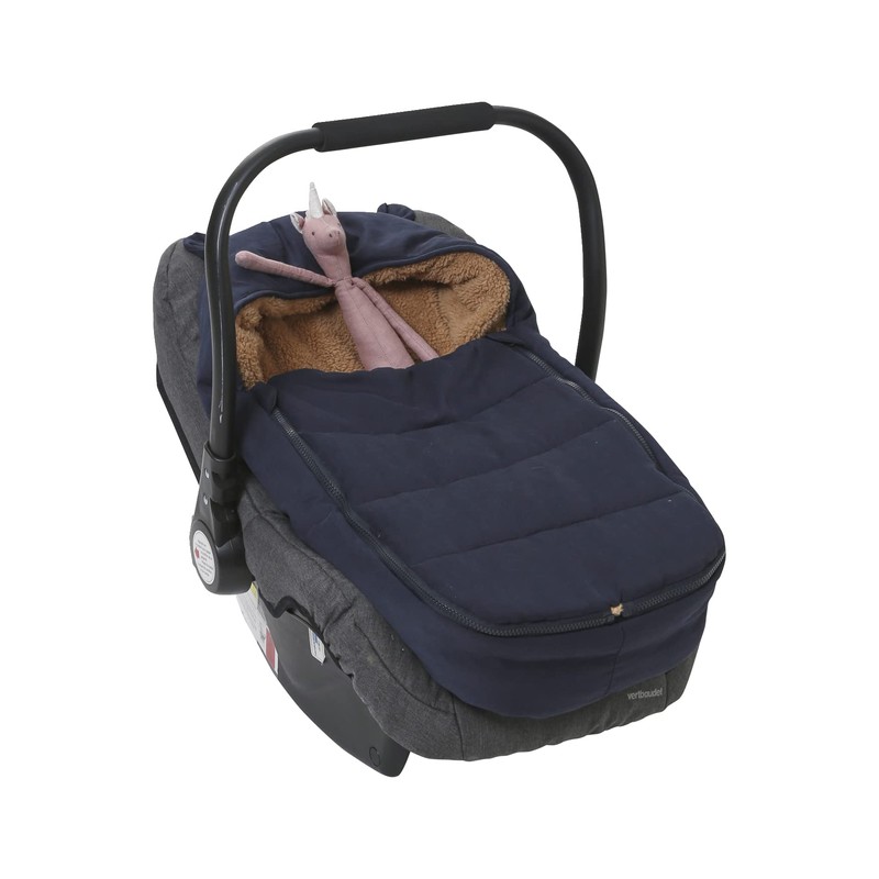 VERTBAUDET Footmuff for Pushchairs and Baby Seats, Weatherproof, Night Blue,