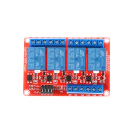 NOYITO 4 Channel Relay Module High Low Level Trigger with Optocoupler Isolation Load DC 30V AC 250V 10A for PLC Automation Equipment Control Industrial Control (4-Channel 5V)