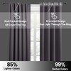 RYB HOME Short Curtains Gray Half Window Curtains for Bedroom,