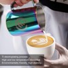 Frothing Pitcher 304 Stainless Steel Pull Flower Cup Coffee Milk