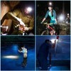 Led Headlamp Rechargeable for Adults Waterproof with Battery Display Motion