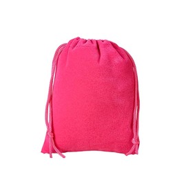JUFO 12 Pieces Velvet Jewellery Pouches, Multi-Size Drawstring Gift Bags for Jewelry, ID Cards, Passports, Wedding, Party, and Anniversary Packaging(Hot Pink, 7x9cm-2.8"x3.5")