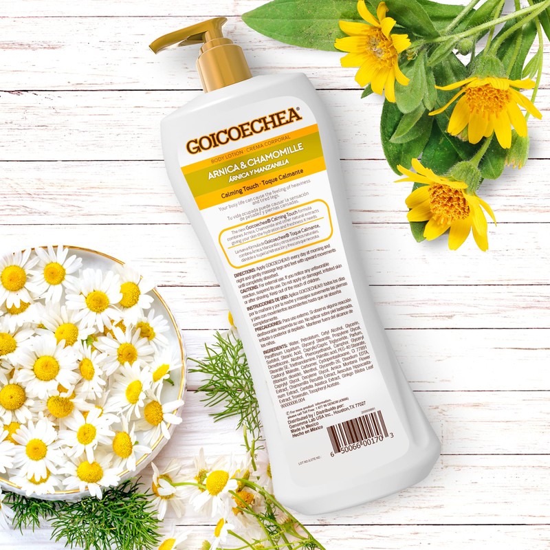 Goicoechea Arnica & Chamomile Body Lotion | Soothes Tired Legs;