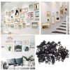 Hocansen 100 PCS Triangle Ring Picture Hangers D-Ring Triangle Picture