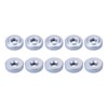 DTGN 10pcs M4x4mm(DxH) Knurling Nuts for Furniture and Equipment Thumb