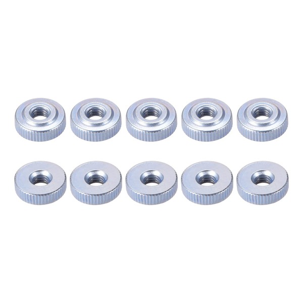 DTGN 10pcs M4x4mm(DxH) Knurling Nuts for Furniture and Equipment Thumb