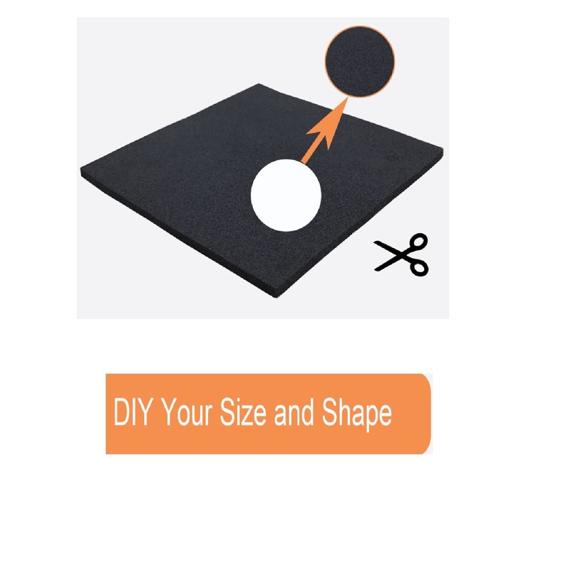 Adhesive Foam Padding, 4 Pieces Neoprene Foam Anti Vibration Pads