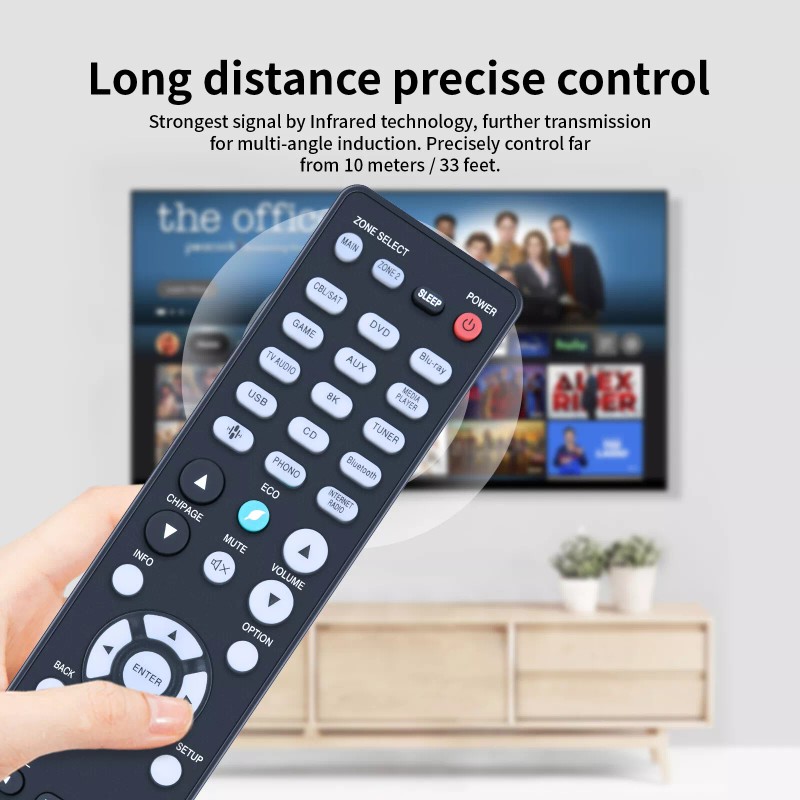 TCNOUMT New RC-1239 Remote Control For Denon AV Receiver AVR-X3700H